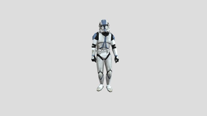 Star Wars Battlefront 2 Clone Trooper dance 3D Model