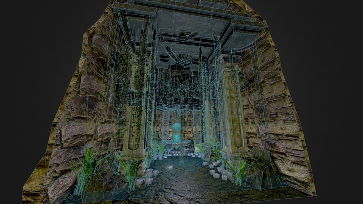 Sunken Shrine 3D Model