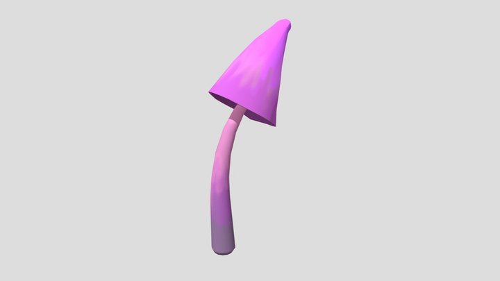 Purple Mushroom 3D Model