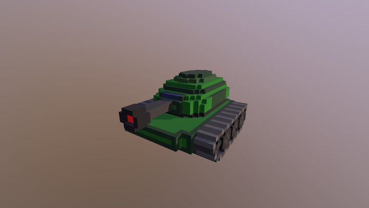 3D Tank 3D Model