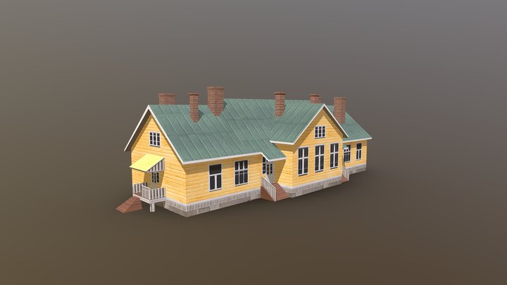 Two-Teacher School 3D Model