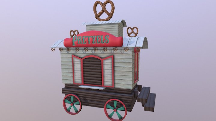 Pretzel Caravan 3D Model