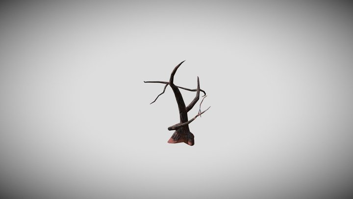 'Dead Tree' Asset with Tree Limb Swipe 3D Model