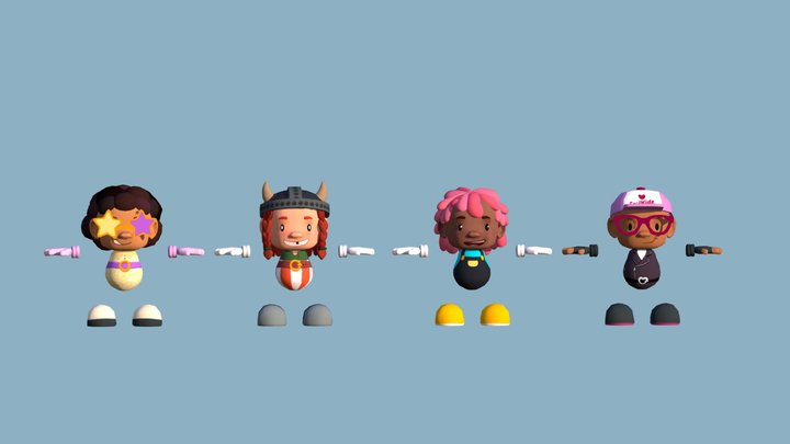 Party Game Avatars 3D Model