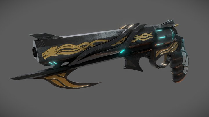 Fang - Exotic Hand Cannon 3D Model