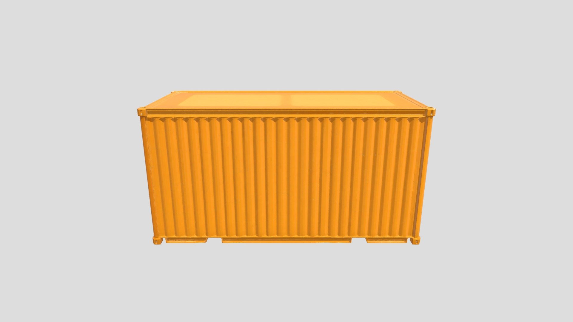 Orange Shipping Container - 3D model by Keatlegile2 [f810e70] - Sketchfab