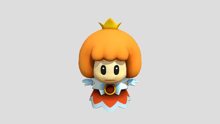 Orange Sprixie 3D Model