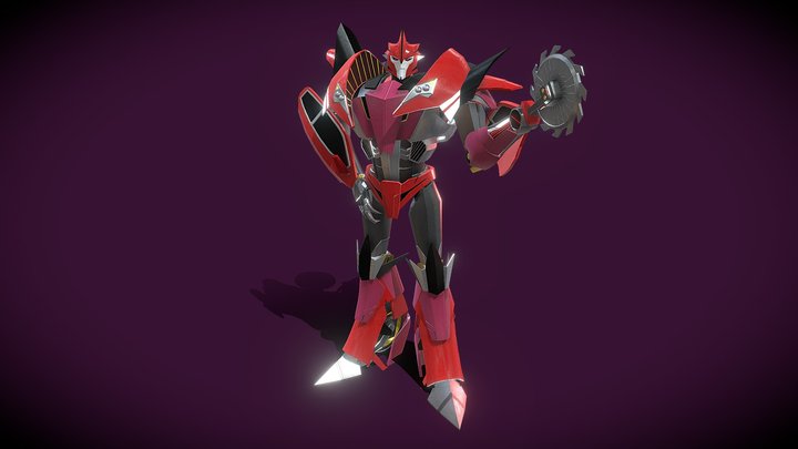 Knockout Transformers Prime Rig 3D Model