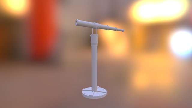 Medieval Telescope 3D Model
