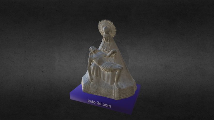 Estatua Virgen de las Angustias 3D Model