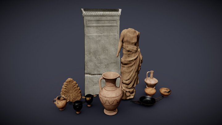 Museum Objects 3D Model