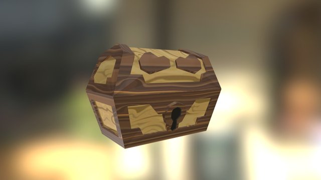 Wood Chest Zelda 3D Model
