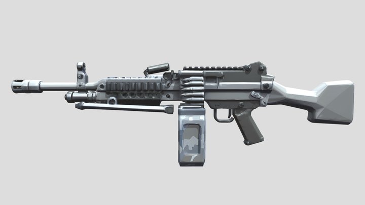 Black OPS 2_MK-48 – Free 3D Model STL