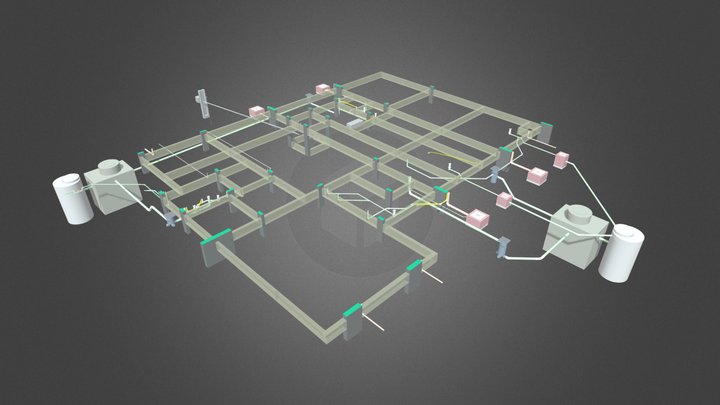 COMPATIBILIZAÇÃO BALDRAME - OBRA HK 3D Model