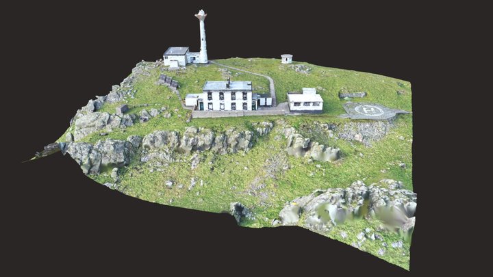 Inishtrahull West Lighthouse 3D Model