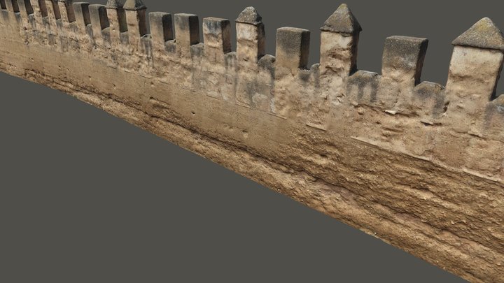 Muralla Sevilla 3D Model