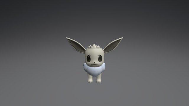 Gold Eevee 3D Model