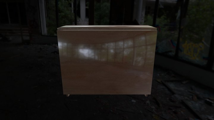Folding table of the USSR 3D Model