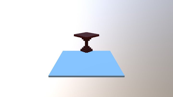 Bar Table 3 3D Model