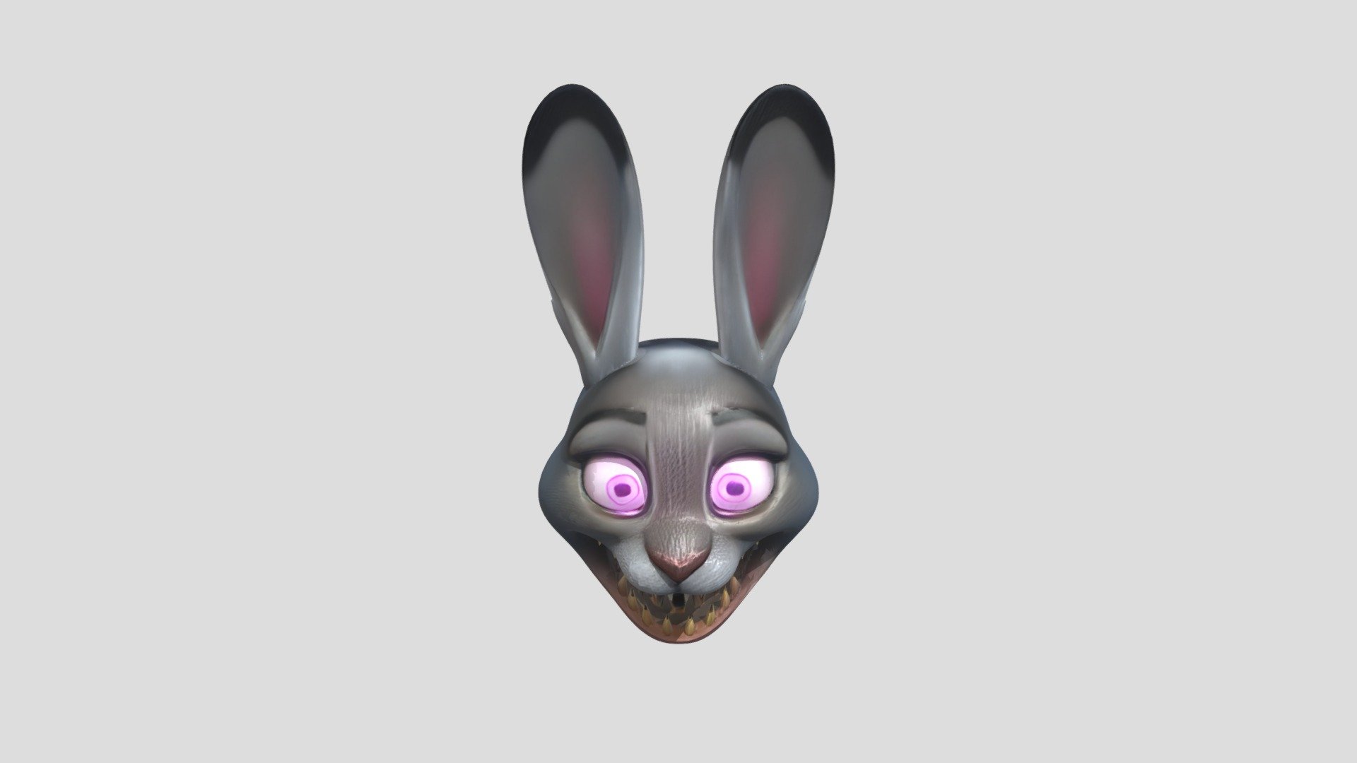 Creepy bunny with sharp teeth - Download Free 3D model by Jayexe the ...