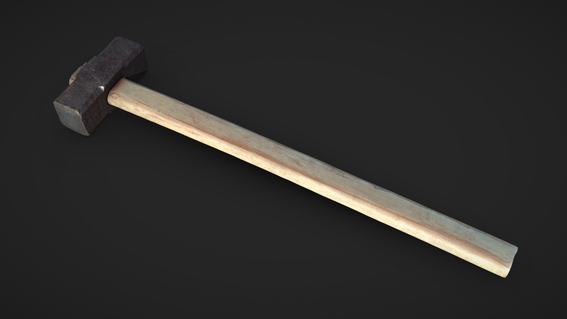 Sledgehammer Buy Royalty Free 3D model by SubVis [f81aca5] Sketchfab Store