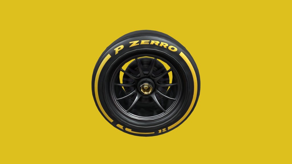 F1 wheel Low Poly