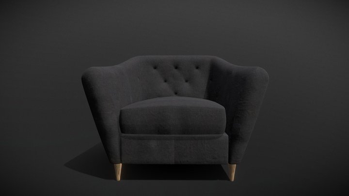 Sofa Model #2 VR | Game-Ready 3D Model