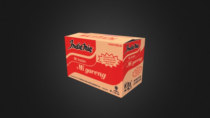 [LOW POLY] Instant Noodle Package 3D Model