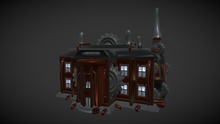 Town Hall - Steampunk – Modello 3D gratuito STL