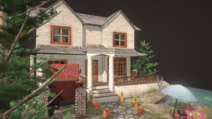 DAE 3D1 - Grandma's house 3D Model