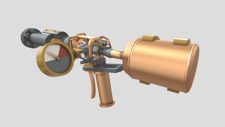 Pipe Revolver (W.I.P) 3D Model