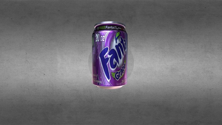 Grape Fanta Can - Download Free 3D model by MillieMara [f820396 ...