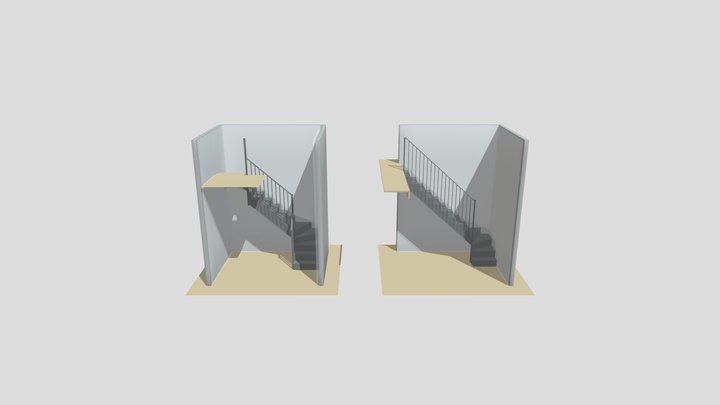 WB - NEW STAIRCASE'S EXPORT 3D Model