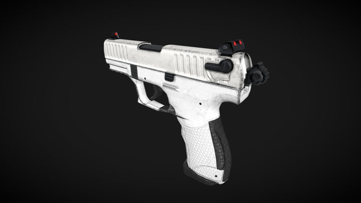 P22 - Sci-Fi Pistol - Game Optimized 3D Model