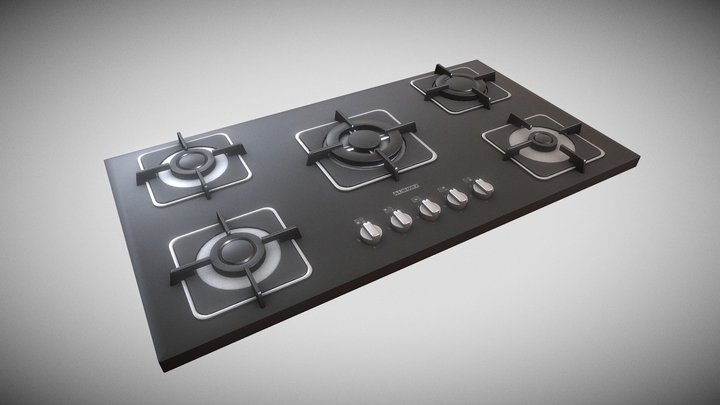 Gas Stove Kitchen 3D Model