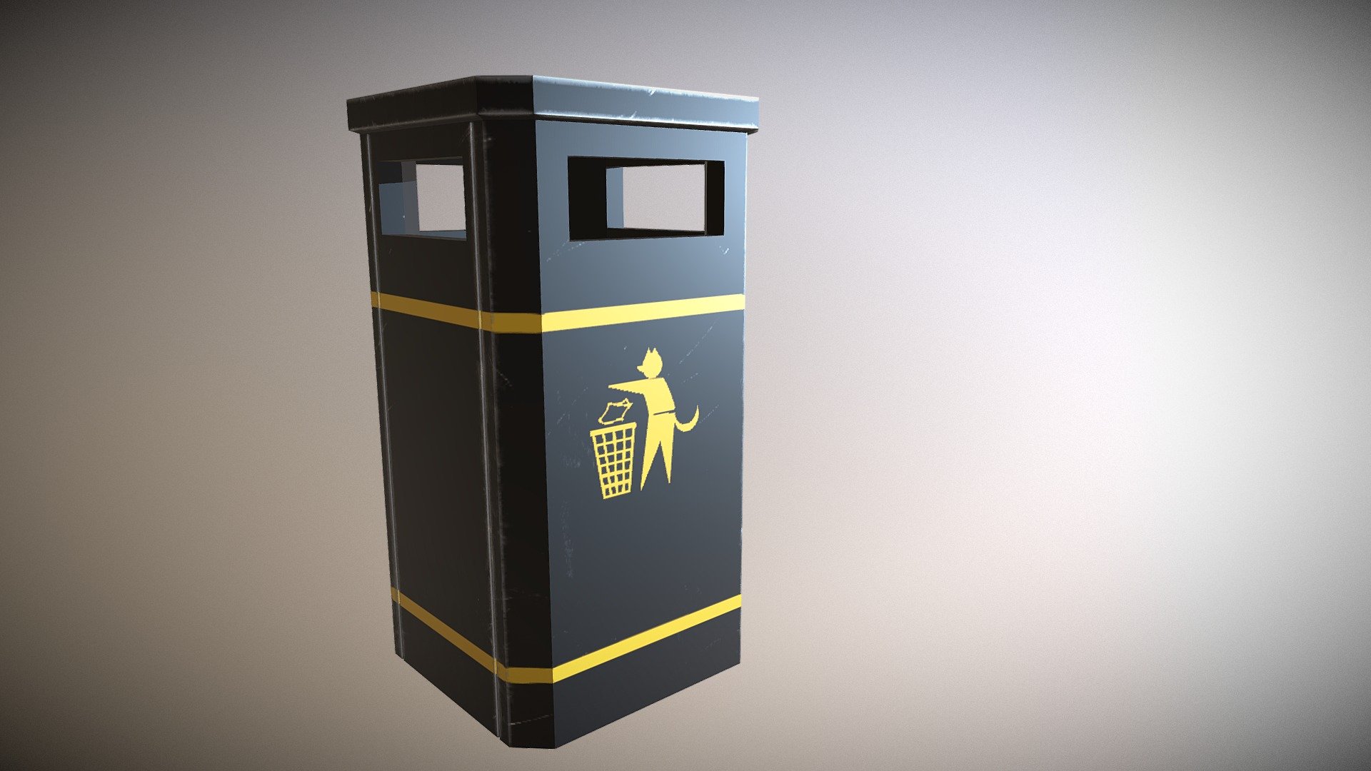 Low Poly Trashcan Game Asset - 3D model by Fahd Sultan (@sfsultan ...