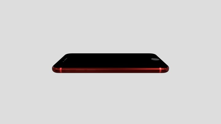 Iphone SE 2022 red 3D Model