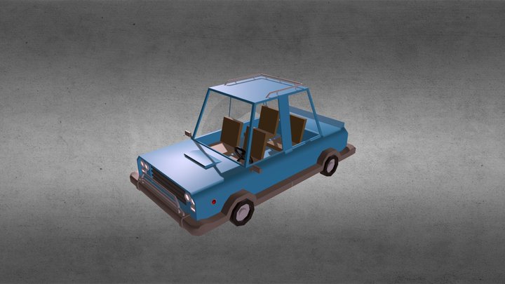 Low poly Car 3D Model