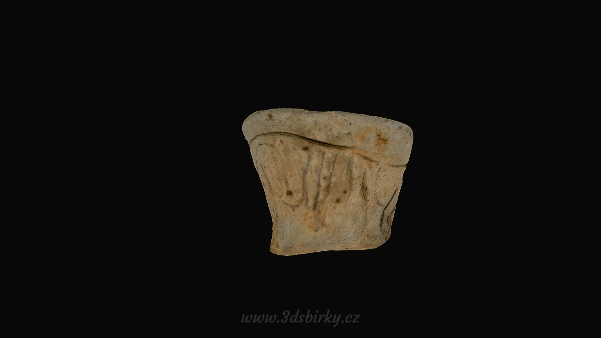 Torzo keramické nádoby — Sketchfab embed 3D viewer