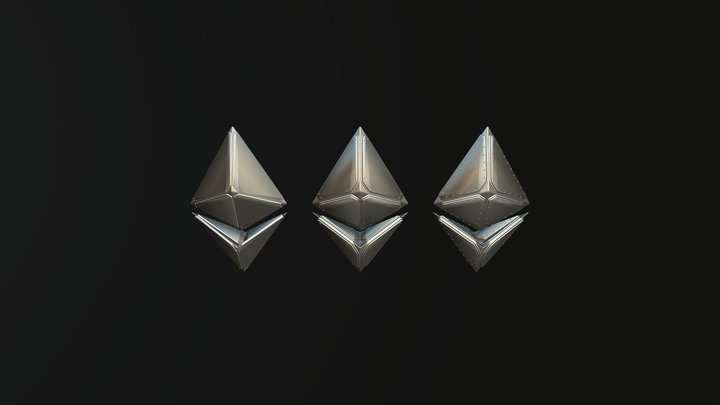 Ethereum armor logo 3D Model