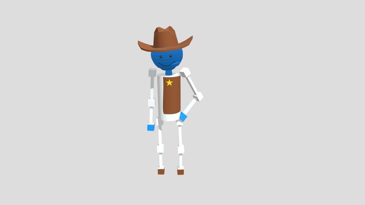 Cowboy 3D Model