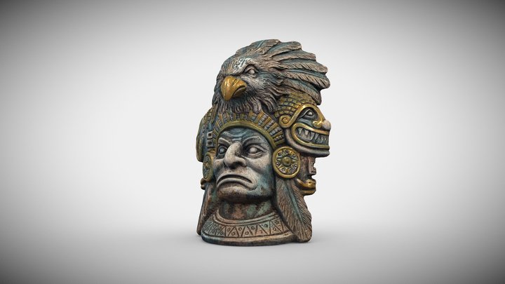 Indian Chief Mini Bust 3D Model