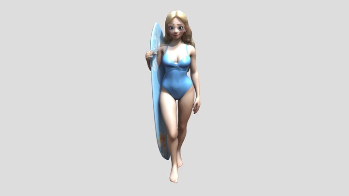Personaje clásico: La Cenicienta 3D Model