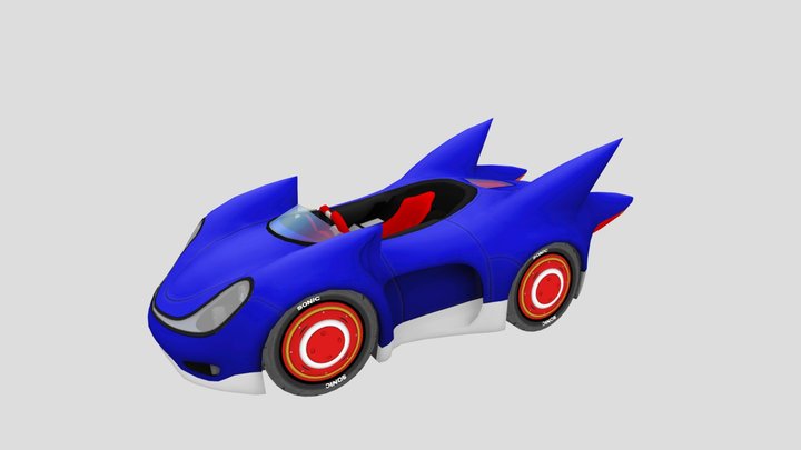 Sonic - Car lowpoly Model
