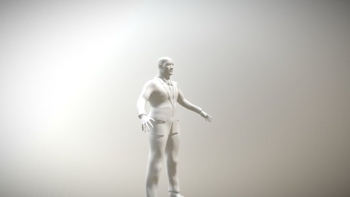 Makehuman character rigged (No material) 3D Model