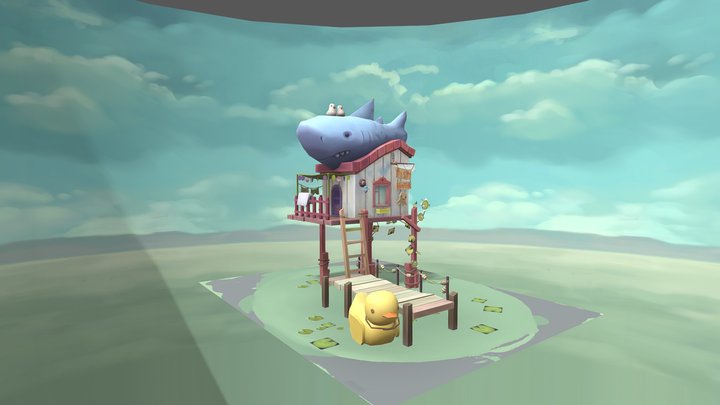 Домик) 3D Model