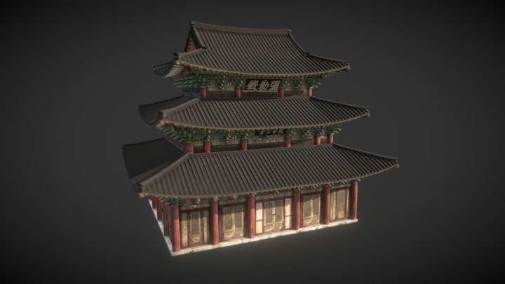 Korea National Treasure_062_김제 금산사 미륵전 3D Model