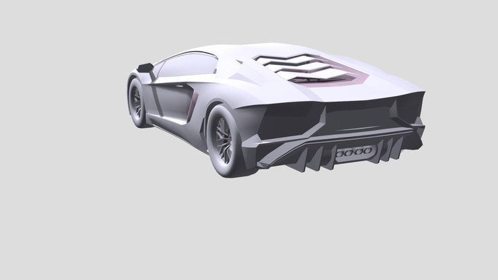 Lamborghini Aventador LP800-4 SV (Free To Use) 3D Model