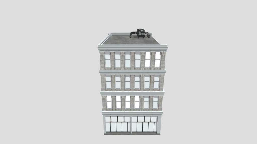 Low Poly Modular Building 01