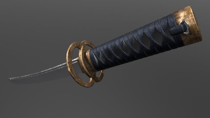 Wakizashi 3D Model